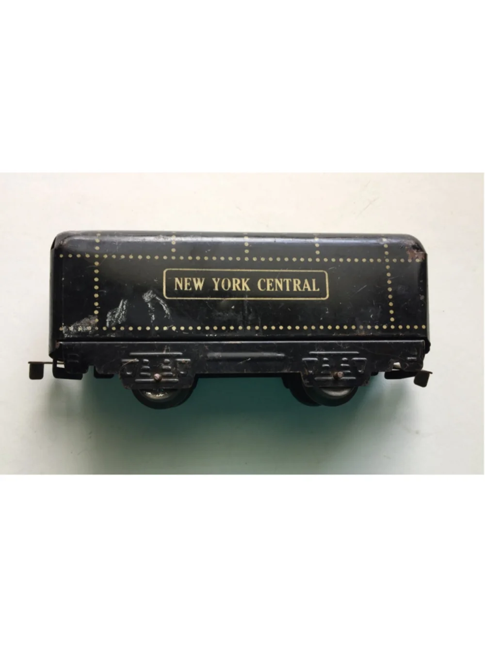 Vintage Marx New York Central Black Tender Car Tin Litho O Gauge Train